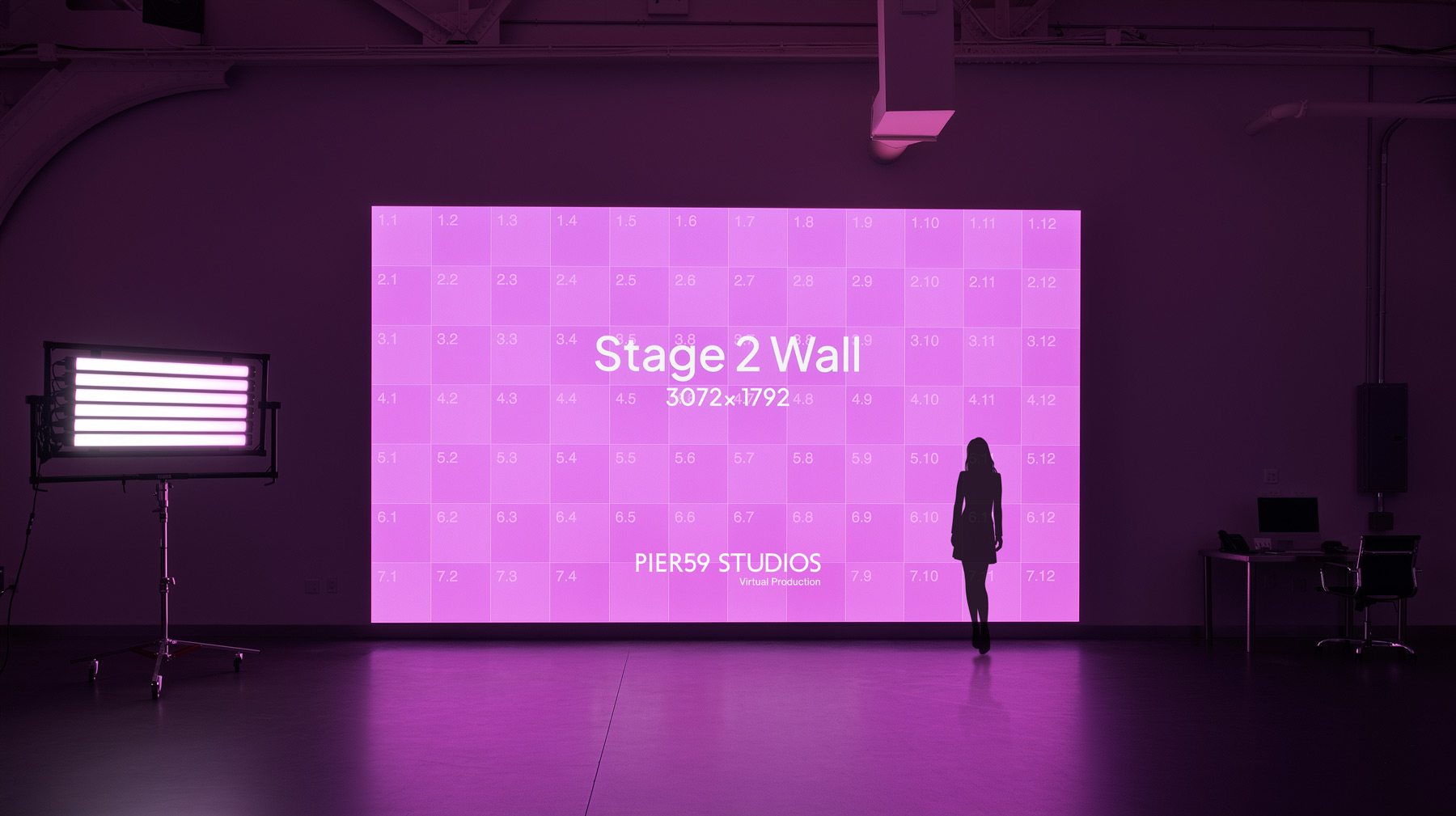 Studio 2 at Pier59 Studios featuring a premium photography setup